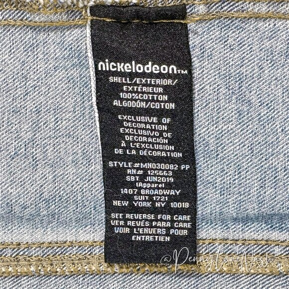 Members Only Nickelodeon Cartoon Handpainted Jean Jacket RARE - Picture 4 of 12